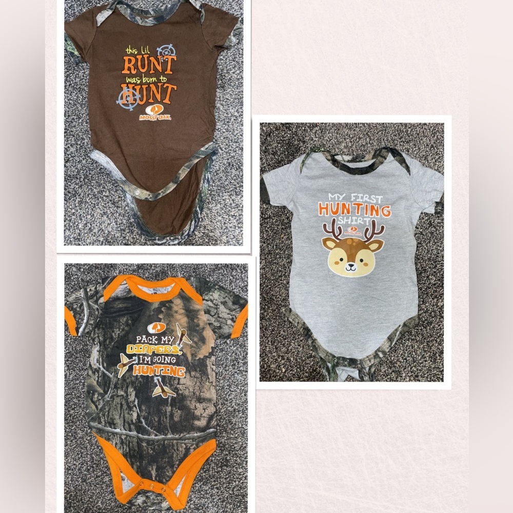 12M Mossy Oak Onesies